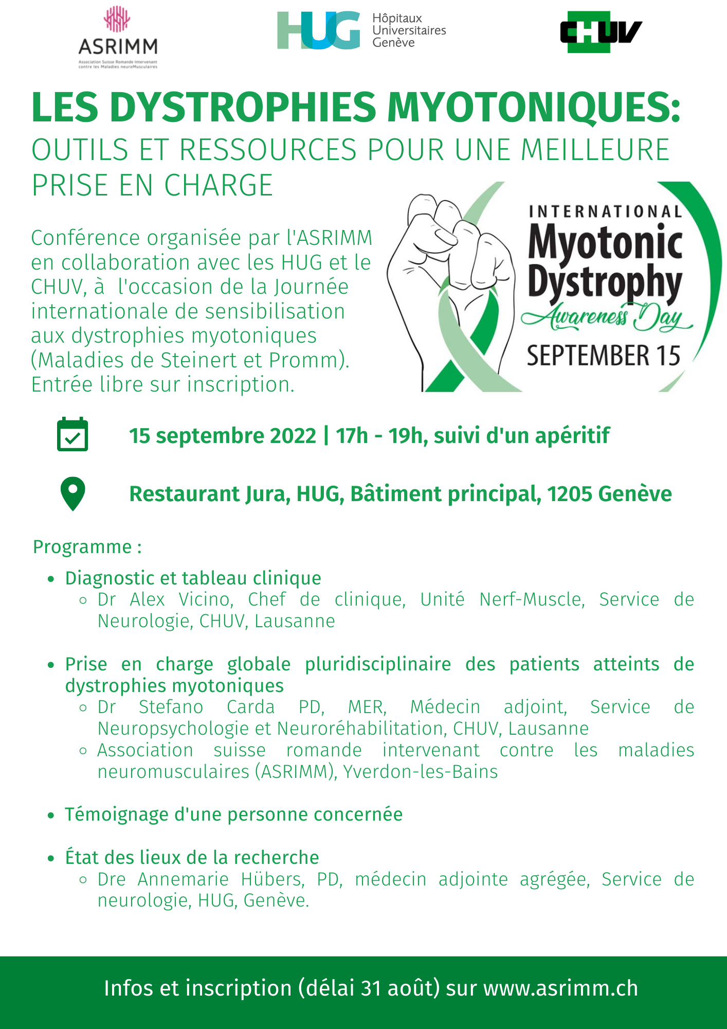 Illustration de l'actualité : Journée à thème sur les dystrophies myotoniques